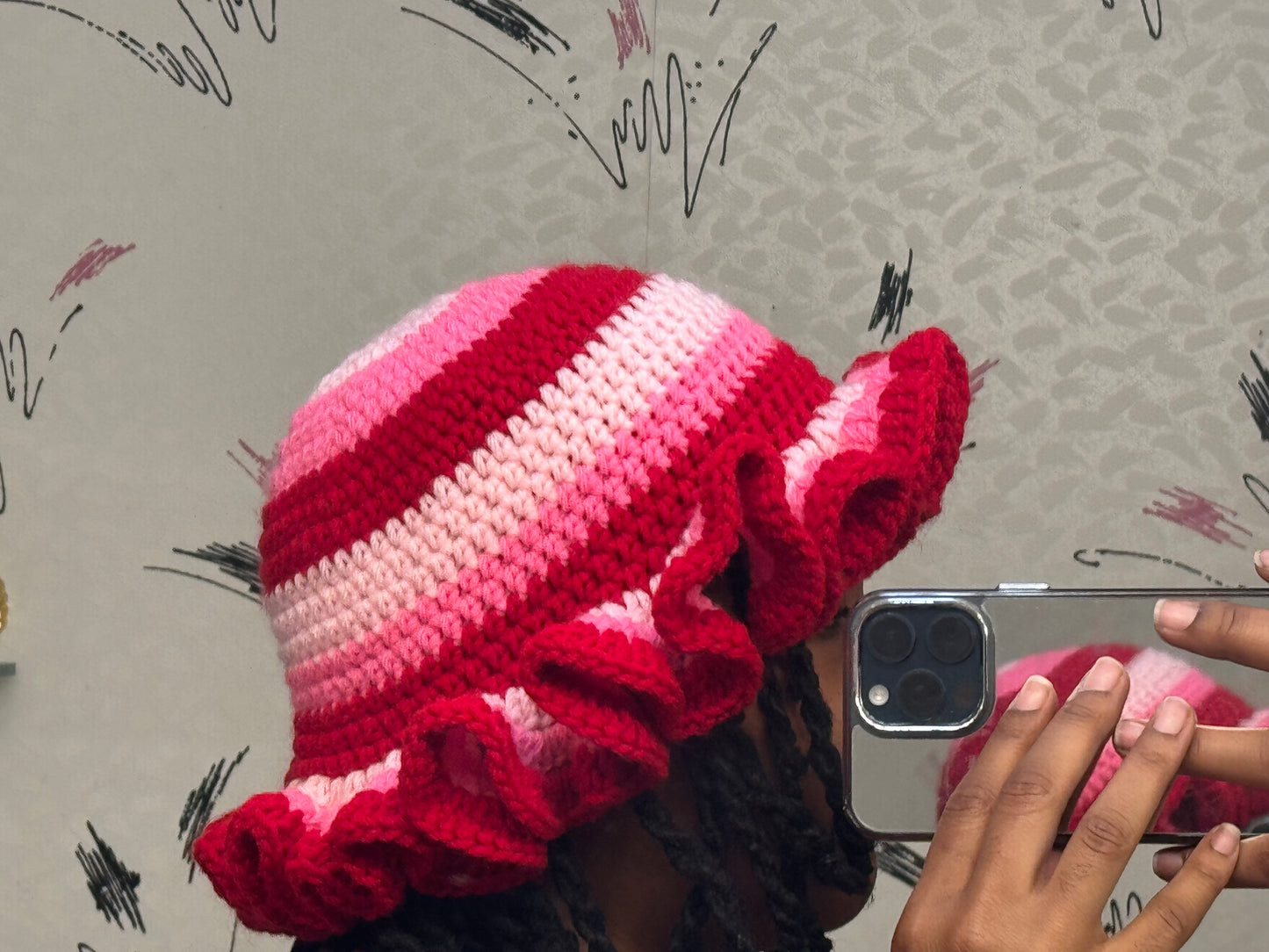 Valentine Ruffle Hat